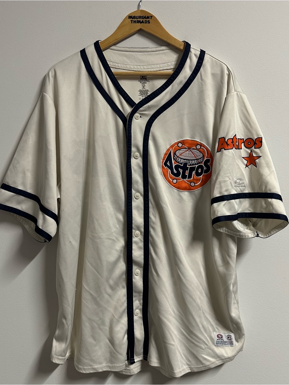 MLB Houston Astros True Fan White Alternative Jersey Mens 3XL